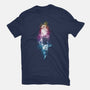 Lost In Multi-Colored Space-womens fitted tee-kharmazero