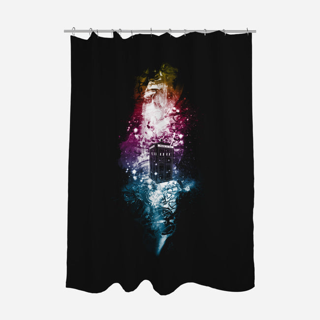 Lost In Multi-Colored Space-none polyester shower curtain-kharmazero
