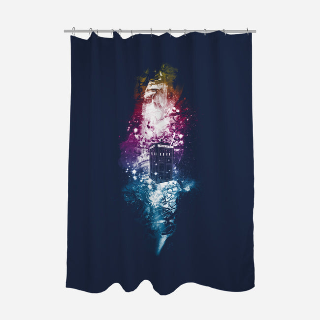 Lost In Multi-Colored Space-none polyester shower curtain-kharmazero