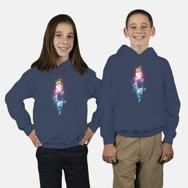 Lost In Multi-Colored Space-youth pullover sweatshirt-kharmazero