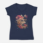 Life And Death-womens v-neck tee-eduely