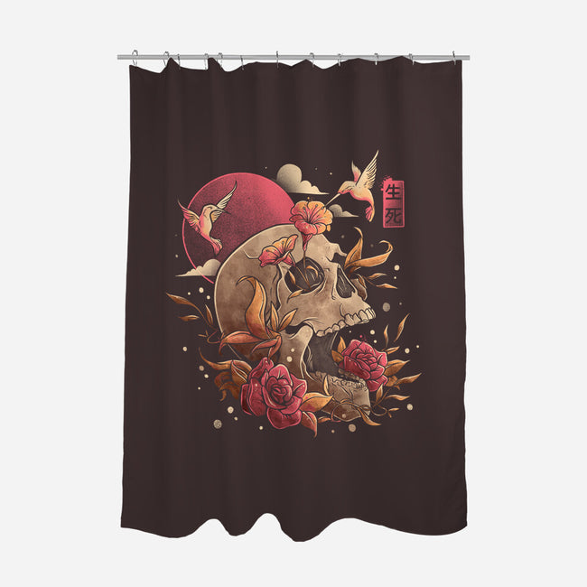 Life And Death-none polyester shower curtain-eduely