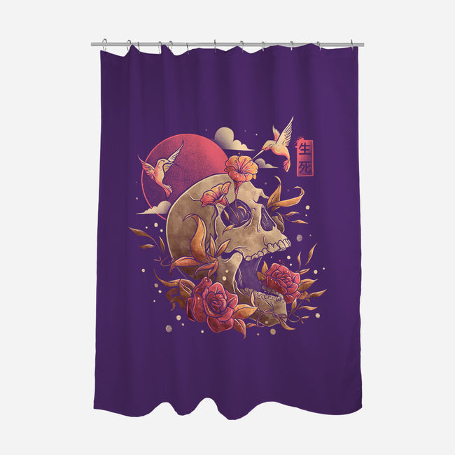 Life And Death-none polyester shower curtain-eduely