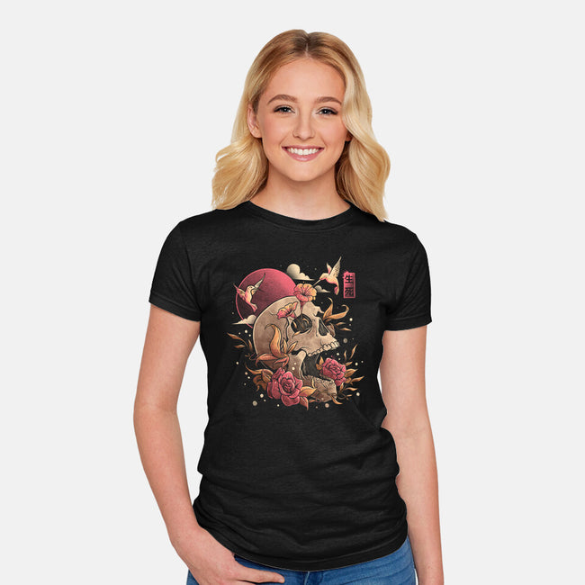 Life And Death-womens fitted tee-eduely