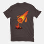 Critical Strike!-womens fitted tee-theteenosaur