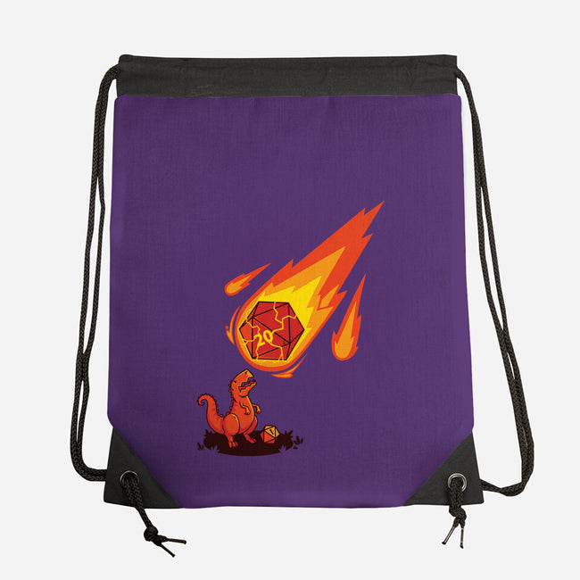 Critical Strike!-none drawstring bag-theteenosaur