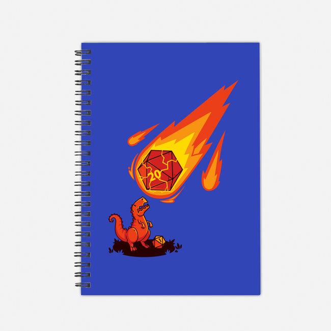 Critical Strike!-none dot grid notebook-theteenosaur