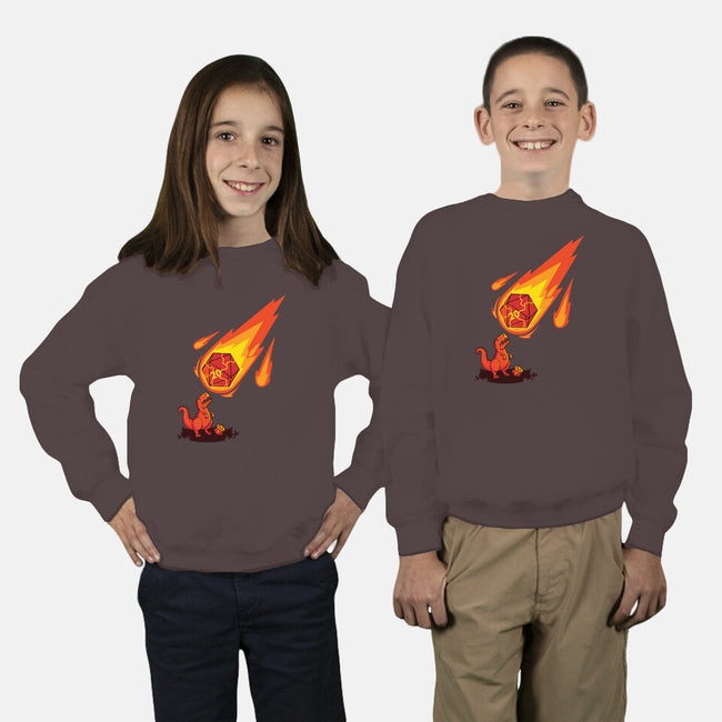 Critical Strike!-youth crew neck sweatshirt-theteenosaur