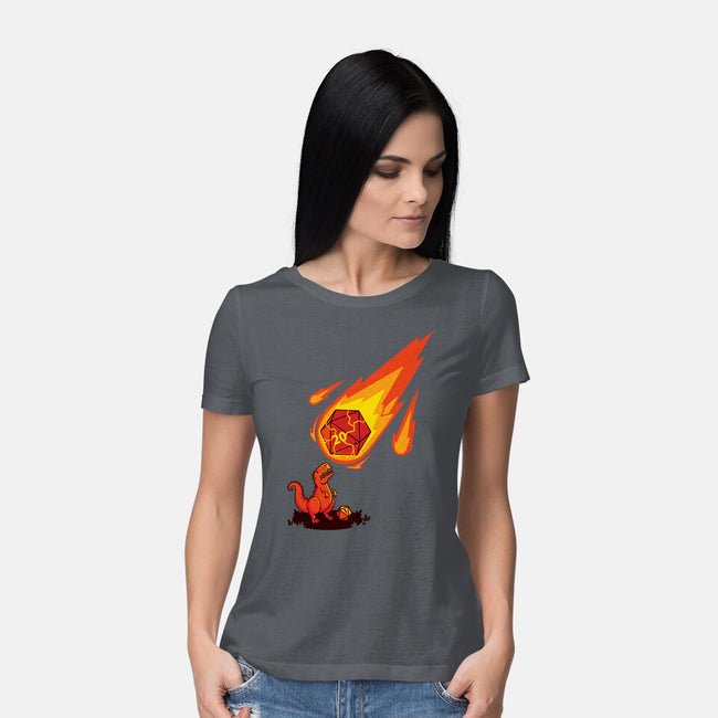 Critical Strike!-womens basic tee-theteenosaur