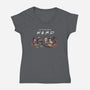 Stranger Nerd-womens v-neck tee-fanfabio