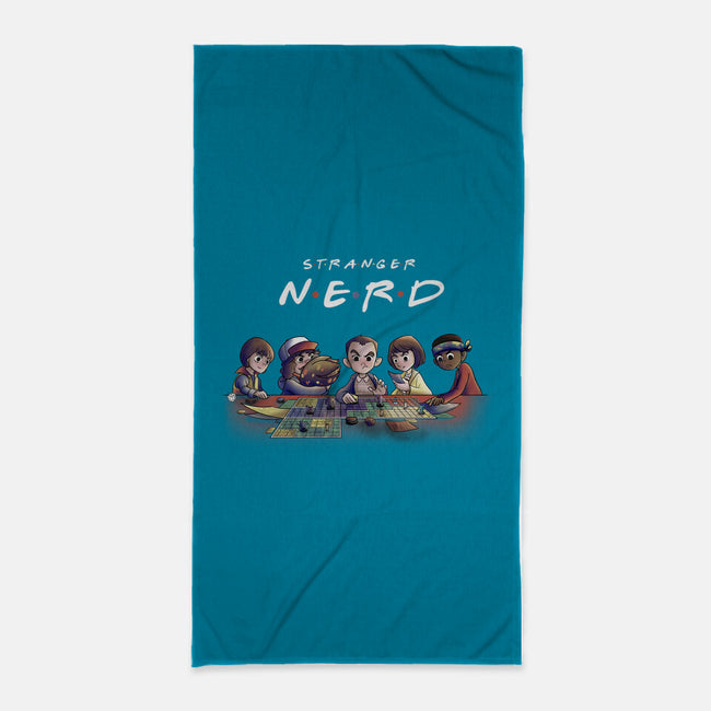 Stranger Nerd-none beach towel-fanfabio