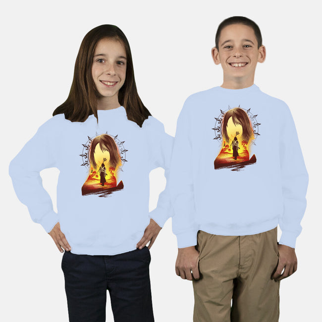 Summoner Of Spira-youth crew neck sweatshirt-hypertwenty