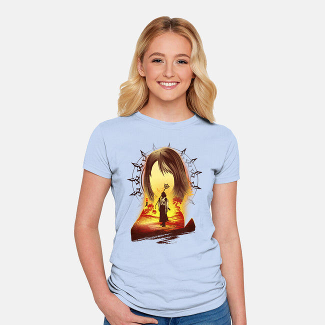 Summoner Of Spira-womens fitted tee-hypertwenty