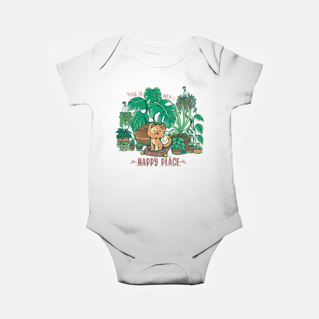 In My Happy Place-baby basic onesie-TechraNova