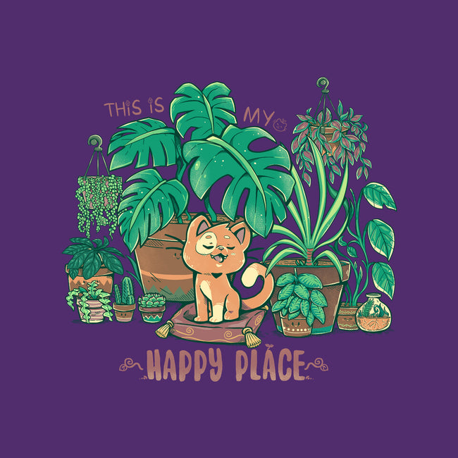 In My Happy Place-none removable cover throw pillow-TechraNova