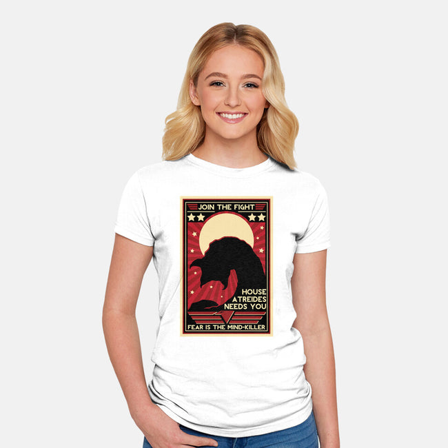Fear Is The Mind Killer-womens fitted tee-jrberger