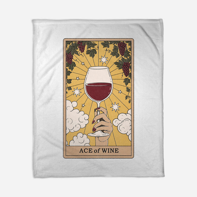Ace of Wine-none fleece blanket-Thiago Correa