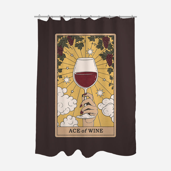 Ace of Wine-none polyester shower curtain-Thiago Correa