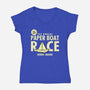 The Annual Paper Boat Race-womens v-neck tee-Boggs Nicolas