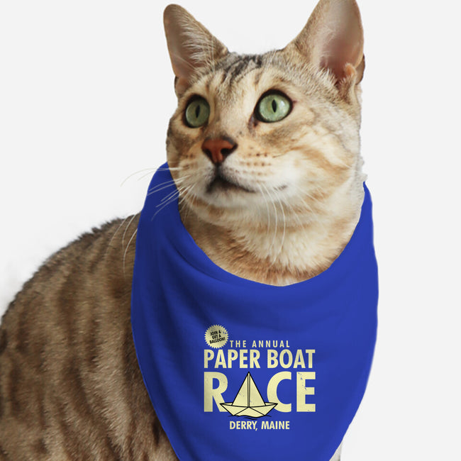 The Annual Paper Boat Race-cat bandana pet collar-Boggs Nicolas