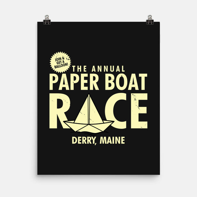 The Annual Paper Boat Race-none matte poster-Boggs Nicolas