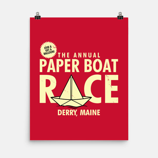 The Annual Paper Boat Race-none matte poster-Boggs Nicolas