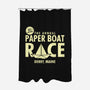The Annual Paper Boat Race-none polyester shower curtain-Boggs Nicolas
