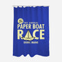 The Annual Paper Boat Race-none polyester shower curtain-Boggs Nicolas