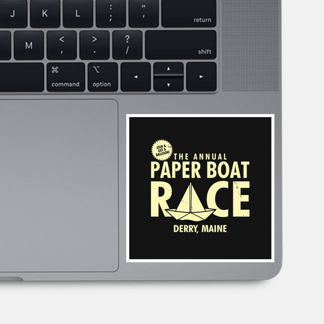 The Annual Paper Boat Race-none glossy sticker-Boggs Nicolas
