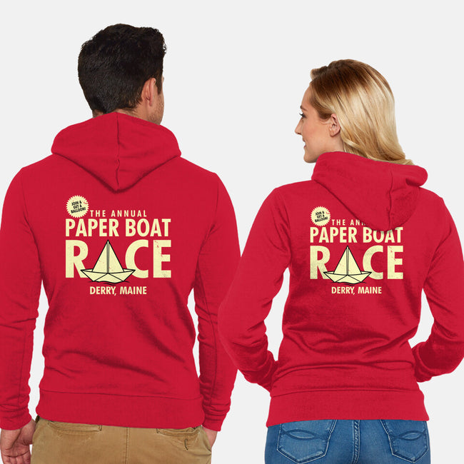 The Annual Paper Boat Race-unisex zip-up sweatshirt-Boggs Nicolas