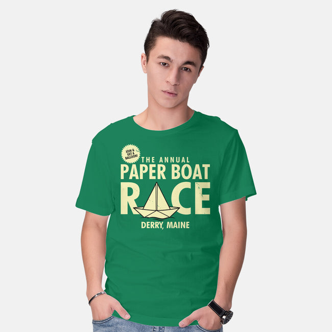 The Annual Paper Boat Race-mens basic tee-Boggs Nicolas