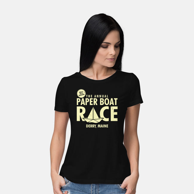 The Annual Paper Boat Race-womens basic tee-Boggs Nicolas