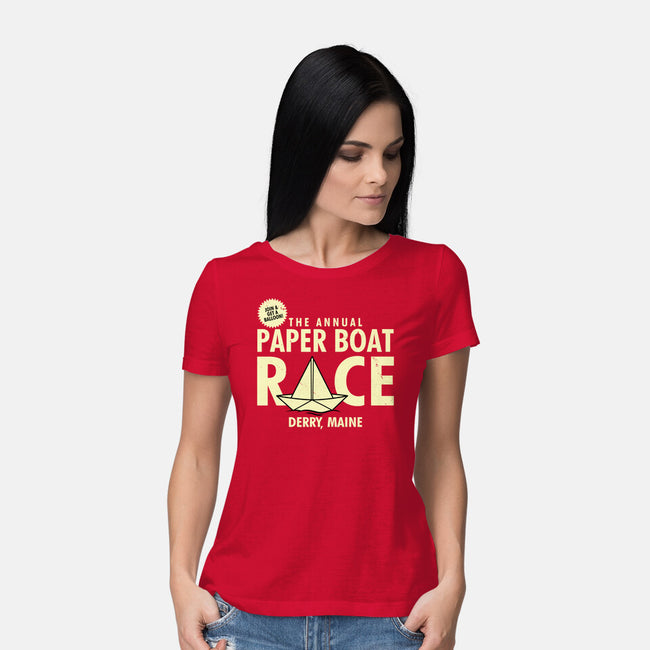The Annual Paper Boat Race-womens basic tee-Boggs Nicolas
