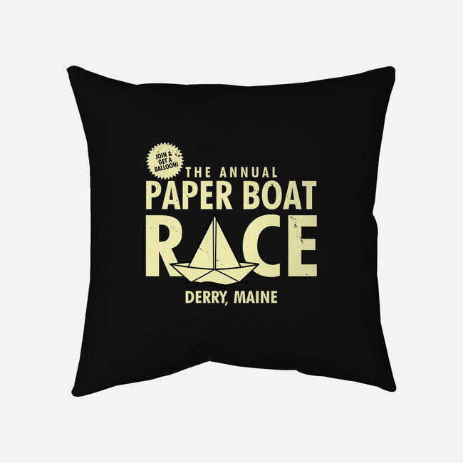 The Annual Paper Boat Race-none removable cover w insert throw pillow-Boggs Nicolas