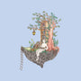 Library Island-none removable cover w insert throw pillow-Disha Lu
