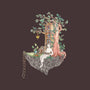 Library Island-none removable cover w insert throw pillow-Disha Lu