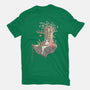 Library Island-mens basic tee-Disha Lu