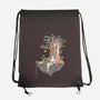 Library Island-none drawstring bag-Disha Lu