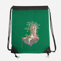 Library Island-none drawstring bag-Disha Lu