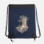 Library Island-none drawstring bag-Disha Lu