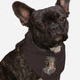 Library Island-dog bandana pet collar-Disha Lu