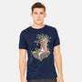 Library Island-mens heavyweight tee-Disha Lu