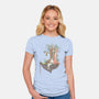 Library Island-womens fitted tee-Disha Lu