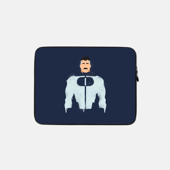 Omniman-none zippered laptop sleeve-Ursulalopez