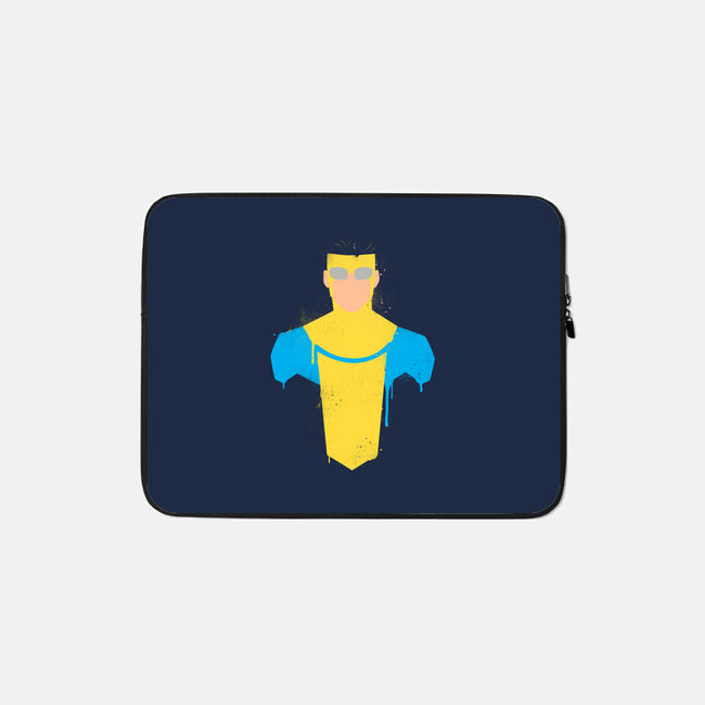 Invincible-none zippered laptop sleeve-Ursulalopez