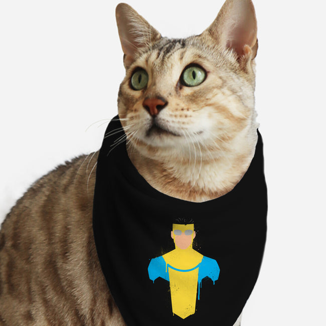 Invincible-cat bandana pet collar-Ursulalopez