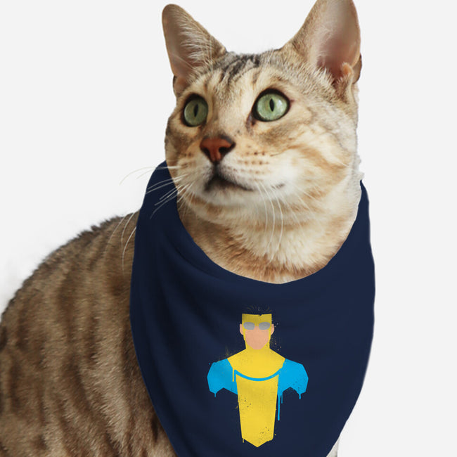 Invincible-cat bandana pet collar-Ursulalopez