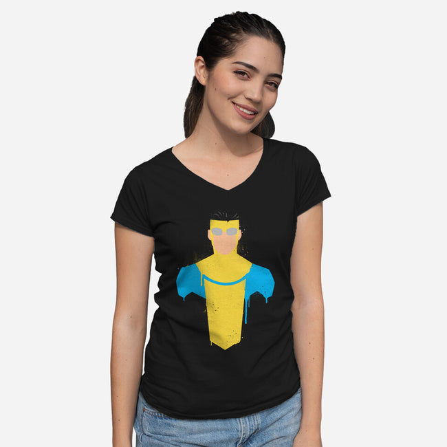 Invincible-womens v-neck tee-Ursulalopez