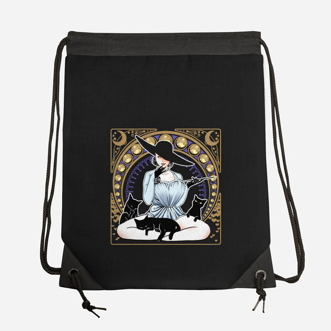 Crazy Cat Lady D-none drawstring bag-angdzu