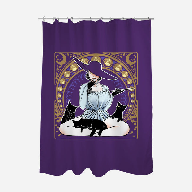 Crazy Cat Lady D-none polyester shower curtain-angdzu